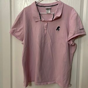 Official Walt Disney World Pink Polo Shirt Size XXL